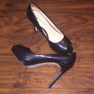 Navy high heels